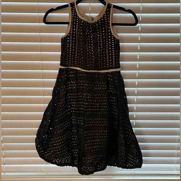 RARE VINTAGE REDFISH KIDS Black Sleeveless Balloon Dress Size 6 - Picture 2 of 7
